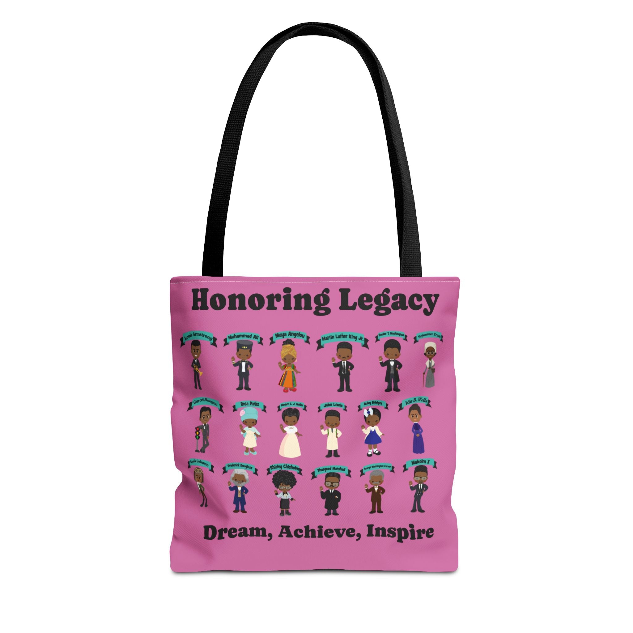 Tote Bag, Black History Figures, Honoring Legacy - African American History, Civil Rights Leader Tote, Inspirational Black Leaders Bag,