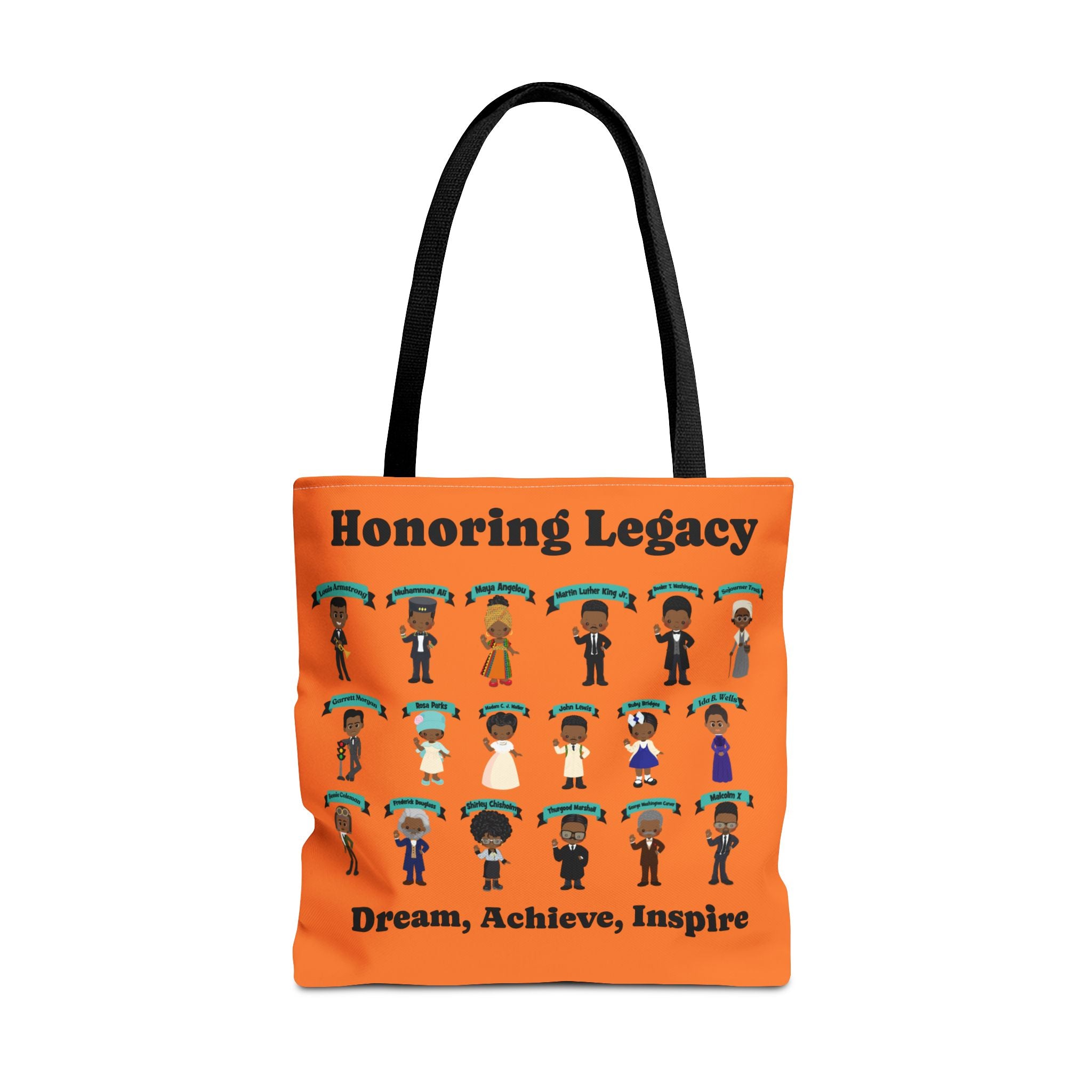 Tote Bag, Black History Figures, Honoring Legacy - African American History, Civil Rights Leader Tote, Inspirational Black Leaders Bag,