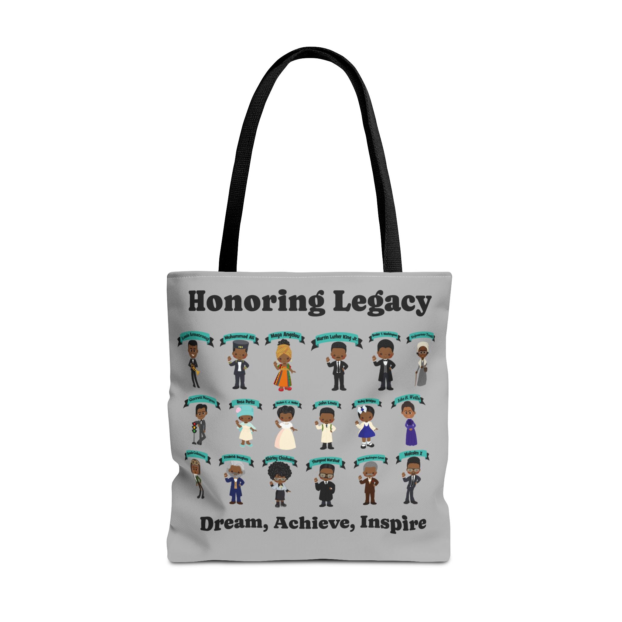 Tote Bag, Black History Figures, Honoring Legacy - African American History, Civil Rights Leader Tote, Inspirational Black Leaders Bag,