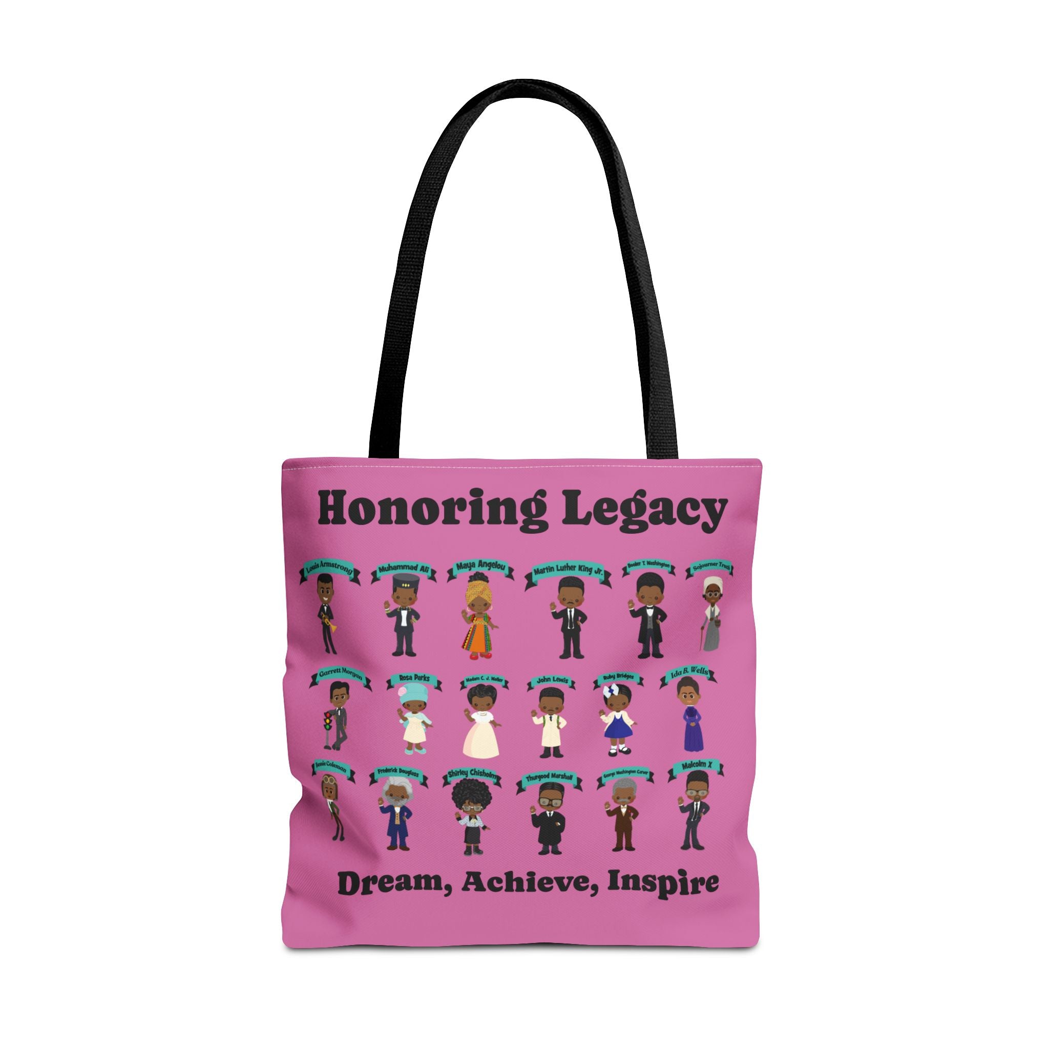 Tote Bag, Black History Figures, Honoring Legacy - African American History, Civil Rights Leader Tote, Inspirational Black Leaders Bag,