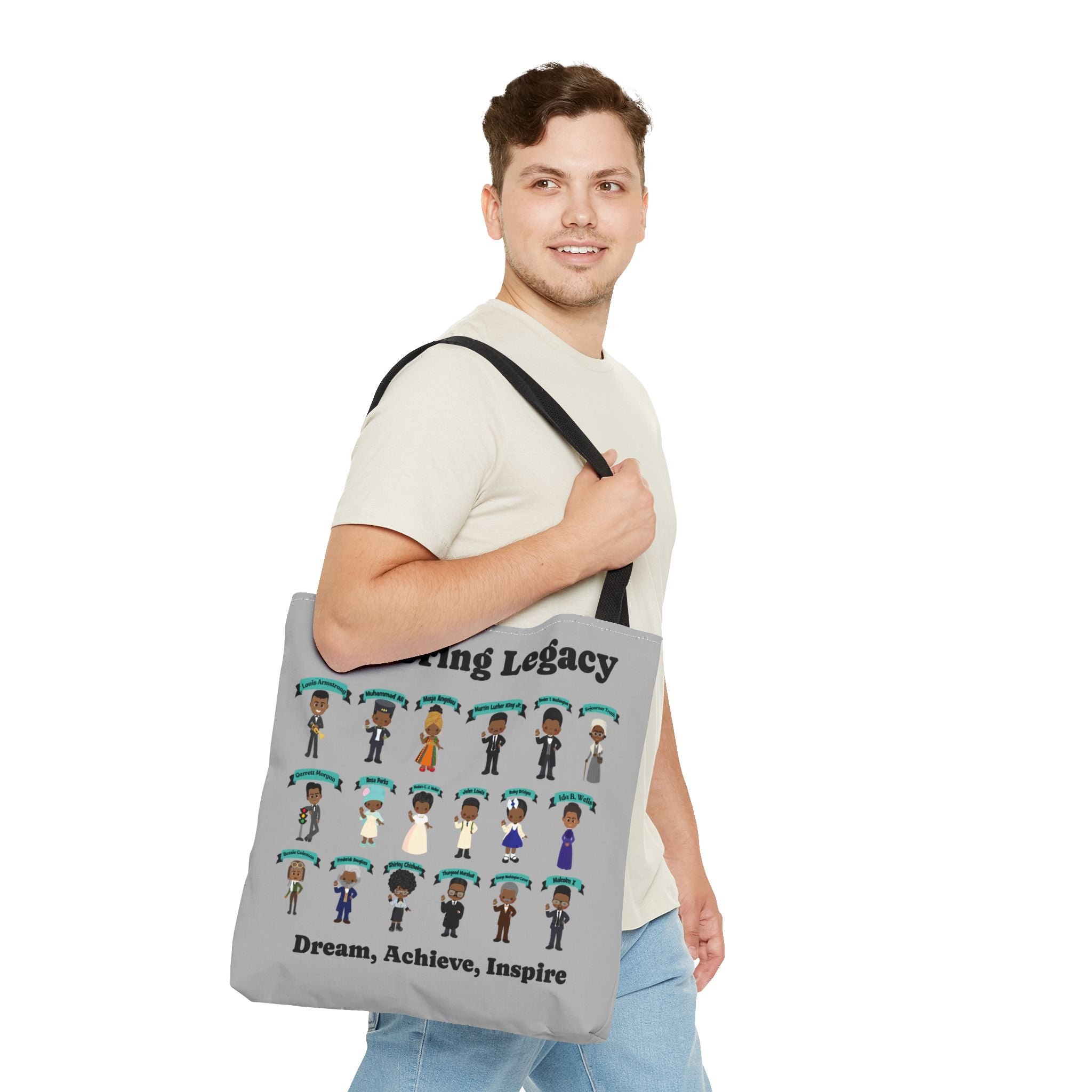 Tote Bag, Black History Figures, Honoring Legacy - African American History, Civil Rights Leader Tote, Inspirational Black Leaders Bag,