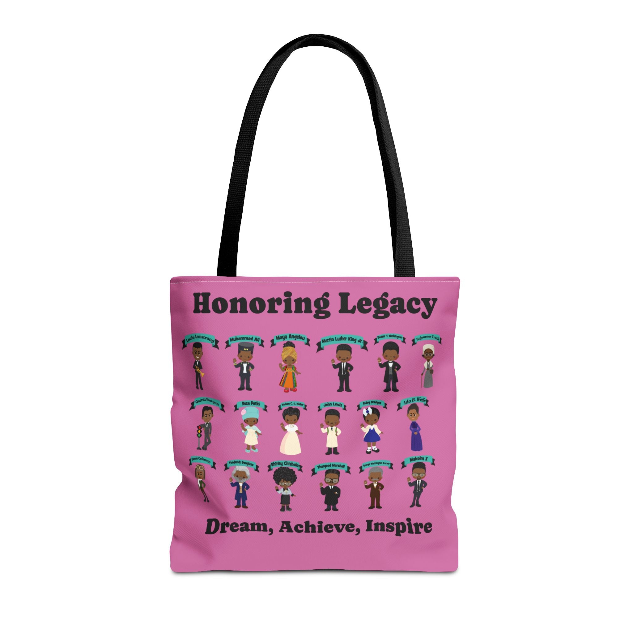 Tote Bag, Black History Figures, Honoring Legacy - African American History, Civil Rights Leader Tote, Inspirational Black Leaders Bag,