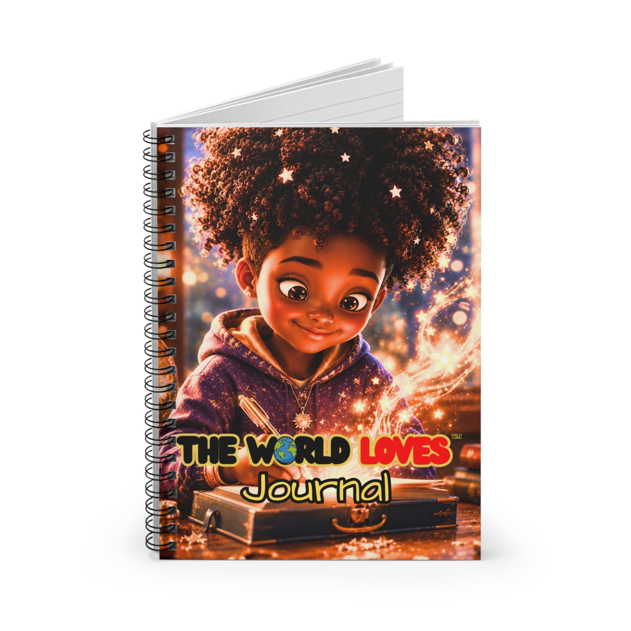 The World Loves Journal — Magical Kids Spiral Notebook (Ruled)
