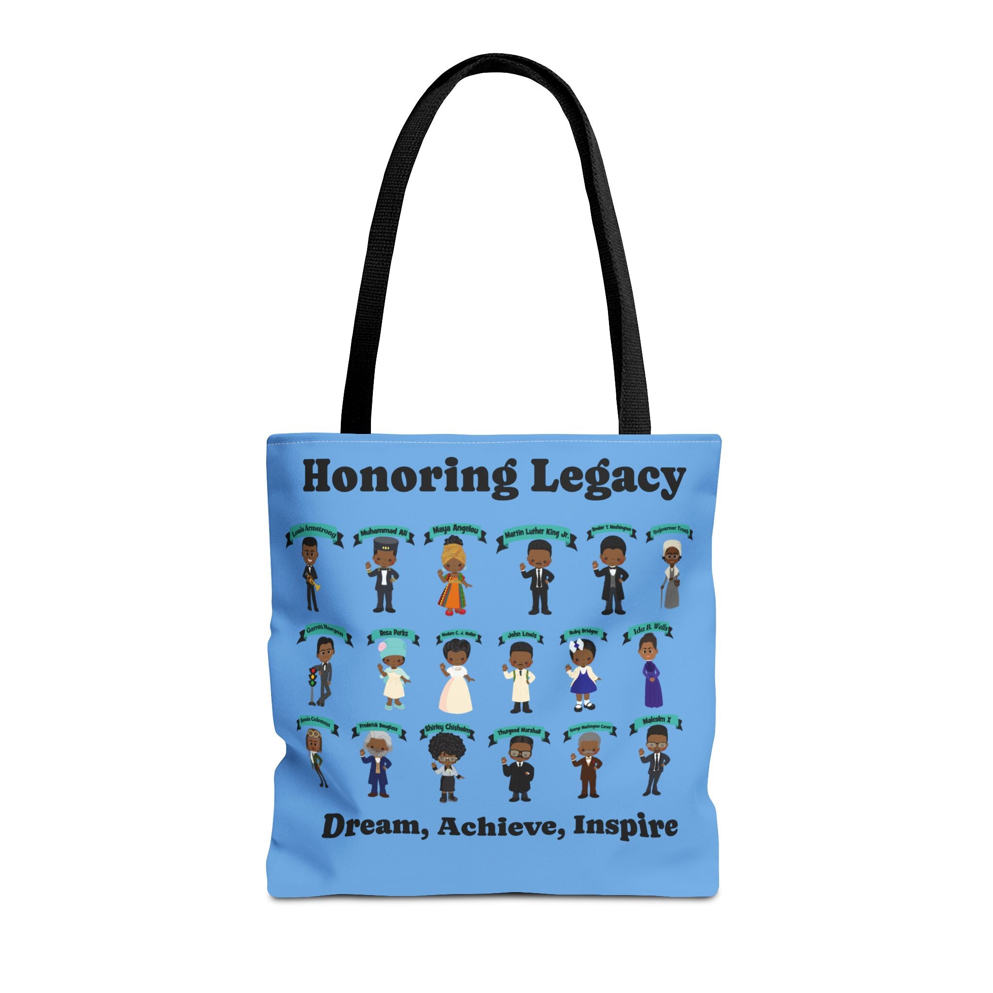 Tote Bag, Black History Figures, Honoring Legacy - African American History, Civil Rights Leader Tote, Inspirational Black Leaders Bag,