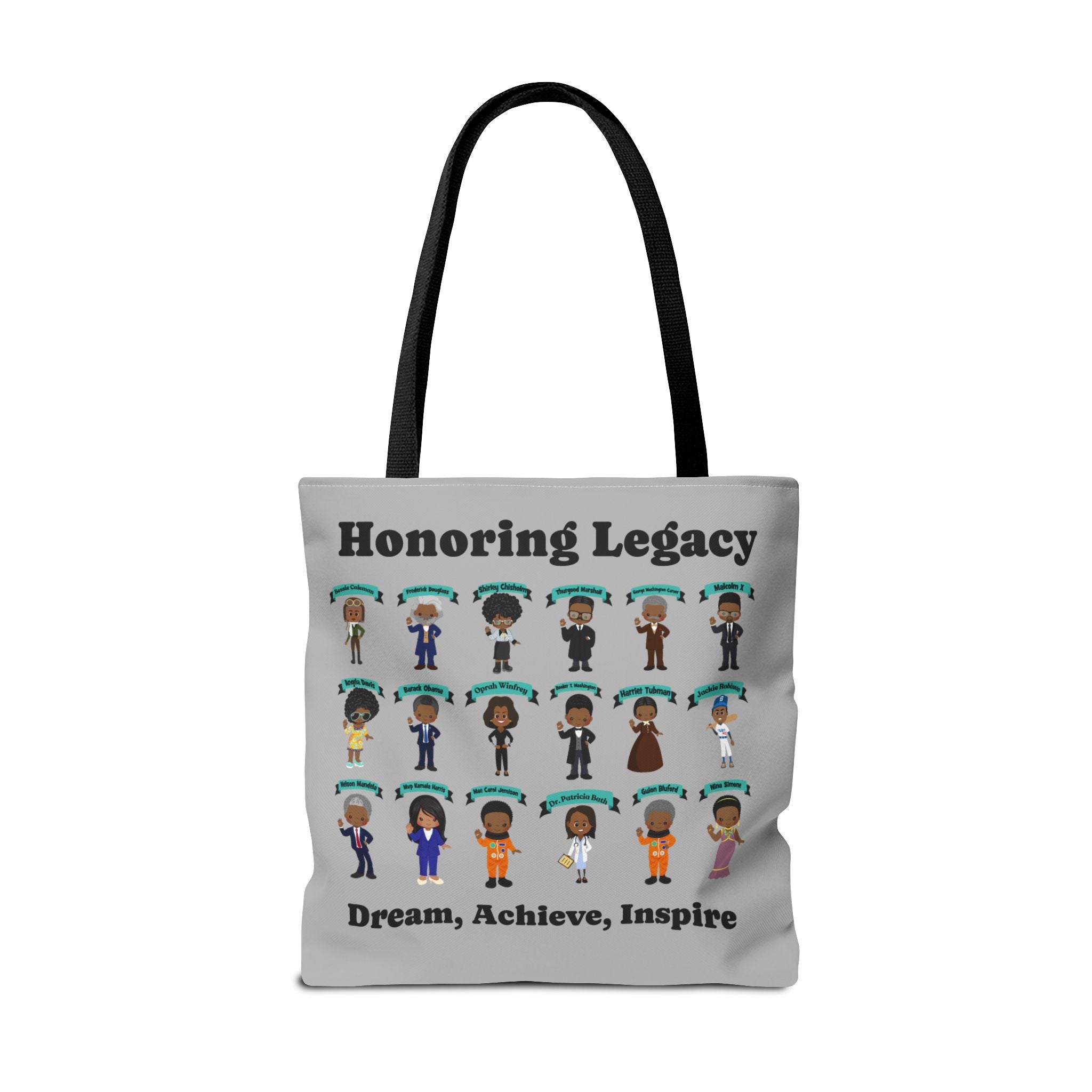 Tote Bag, Black History Figures, Honoring Legacy - African American History, Civil Rights Leader Tote, Inspirational Black Leaders Bag,