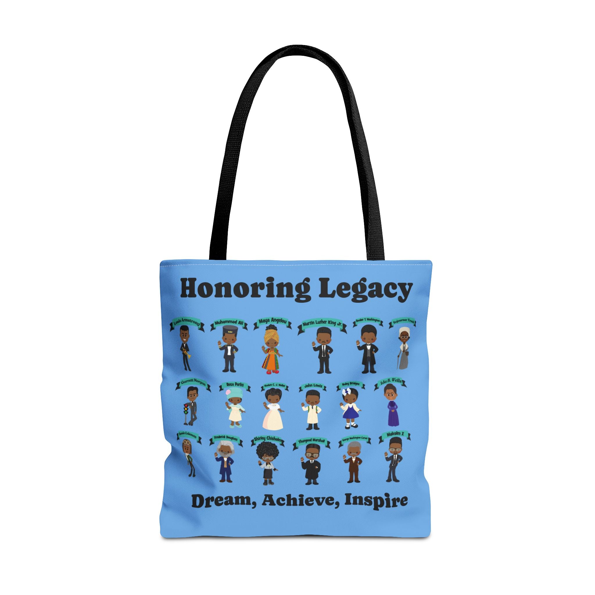 Tote Bag, Black History Figures, Honoring Legacy - African American History, Civil Rights Leader Tote, Inspirational Black Leaders Bag,