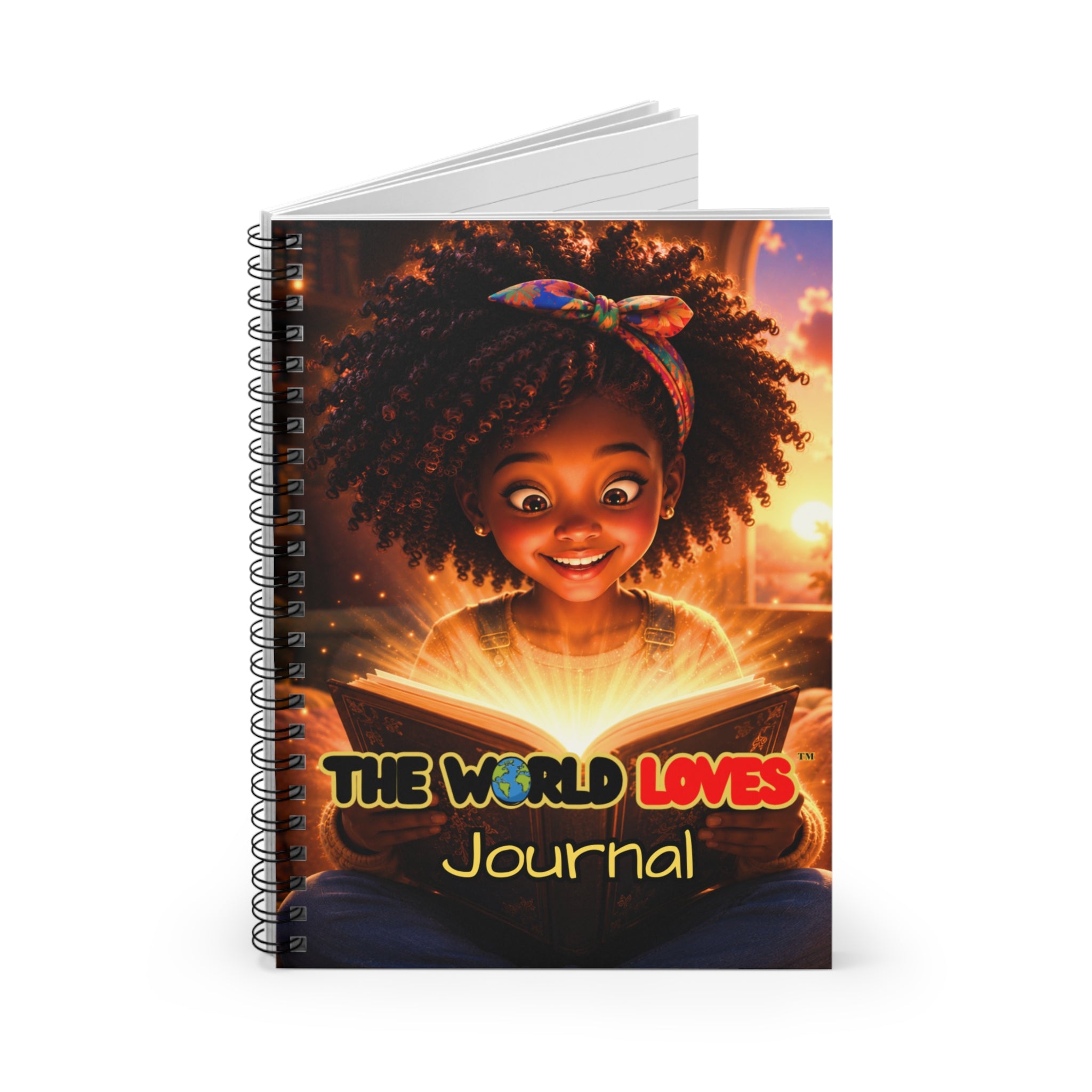 Spiral Notebook - "The World Loves" Magical Kids Journal