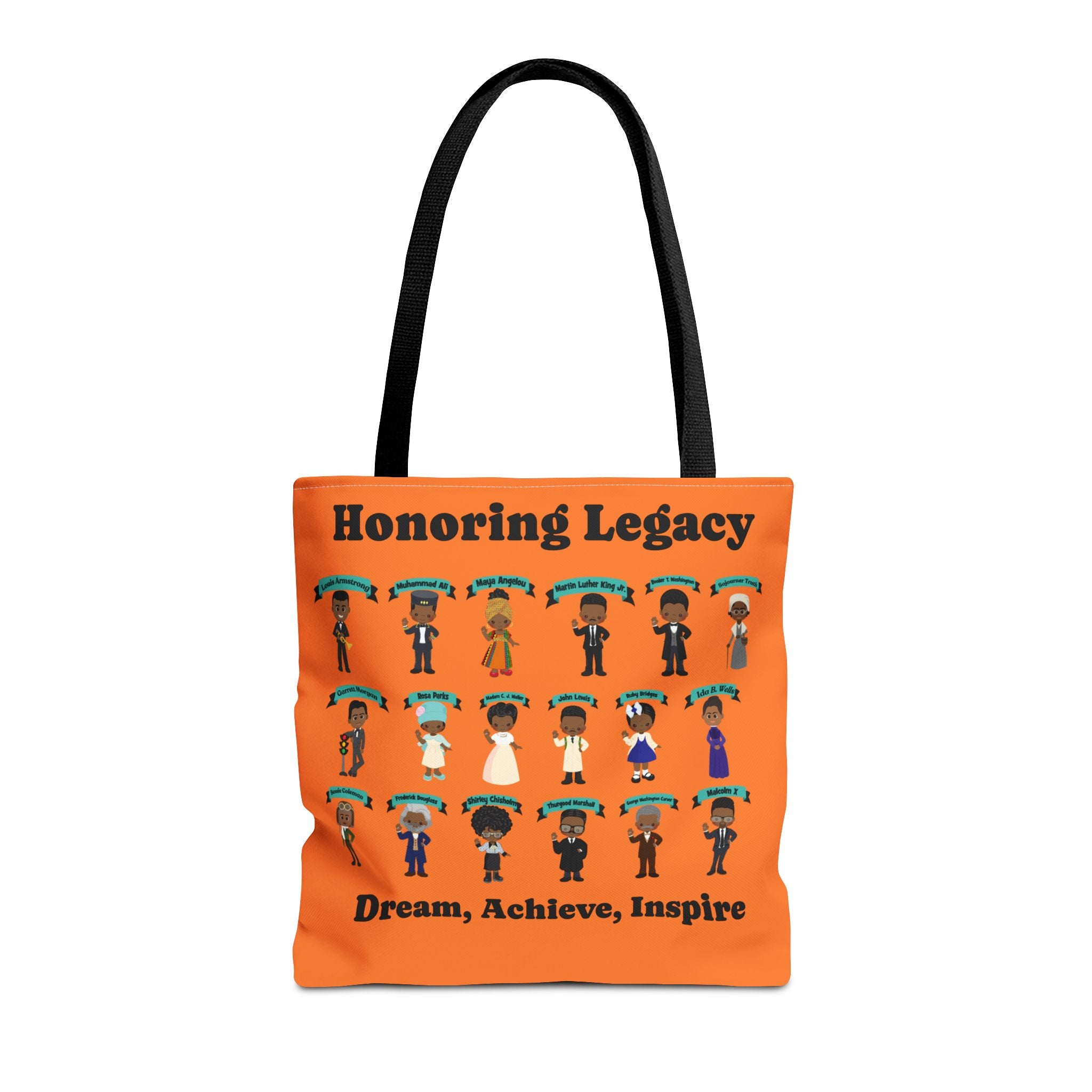 Tote Bag, Black History Figures, Honoring Legacy - African American History, Civil Rights Leader Tote, Inspirational Black Leaders Bag,