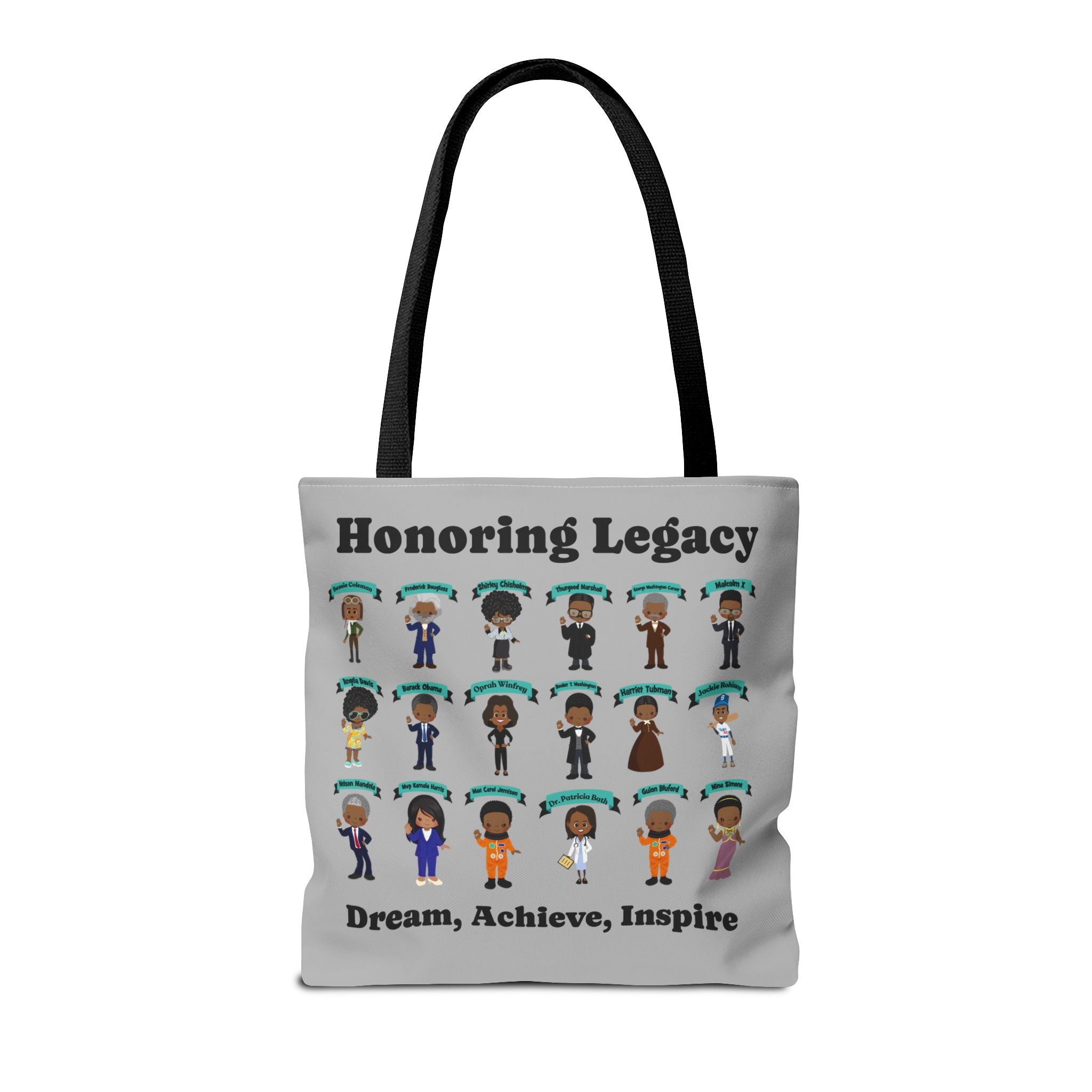 Tote Bag, Black History Figures, Honoring Legacy - African American History, Civil Rights Leader Tote, Inspirational Black Leaders Bag,