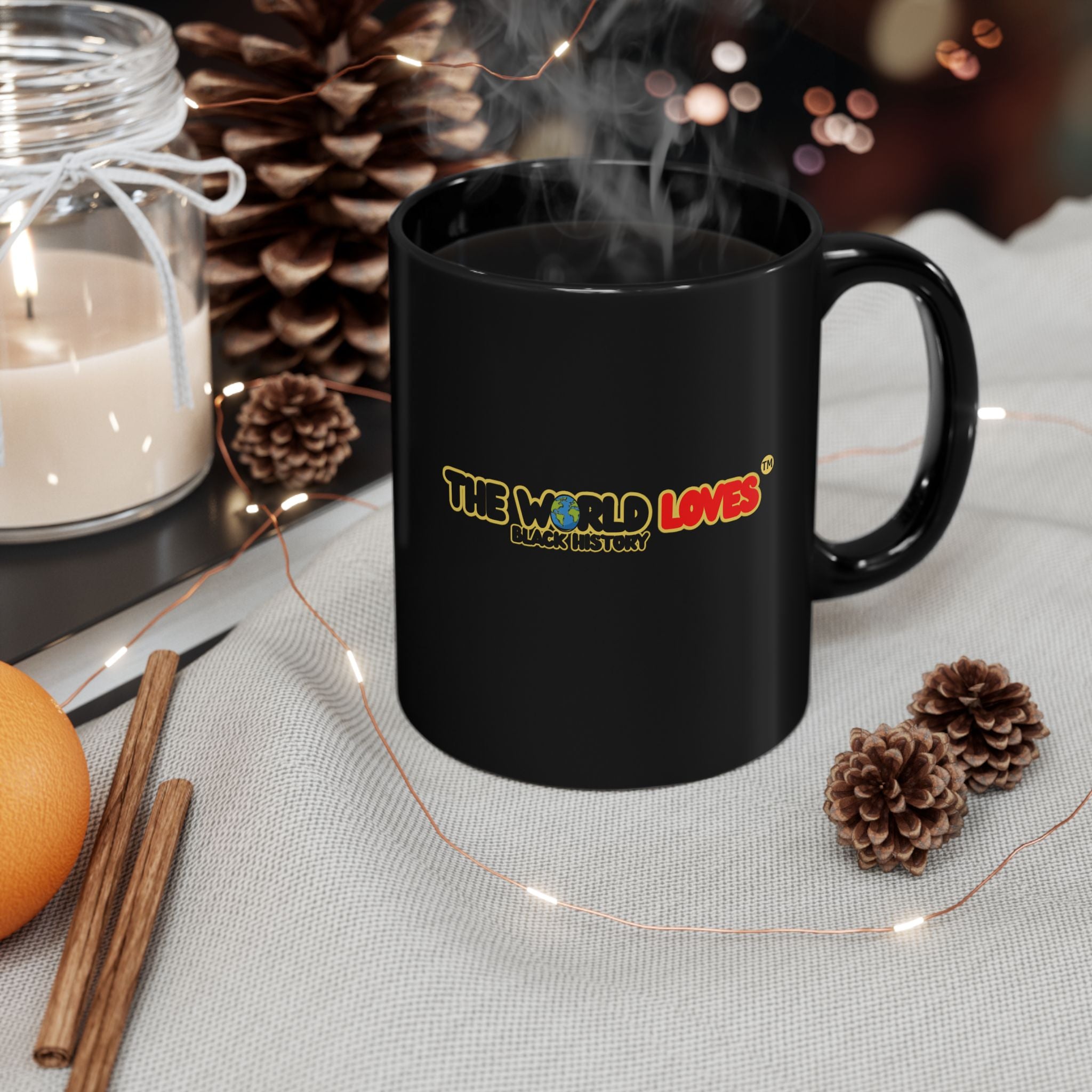 Copy of Black Mug - The World Loves: You can make a difference too (11oz & 15oz)