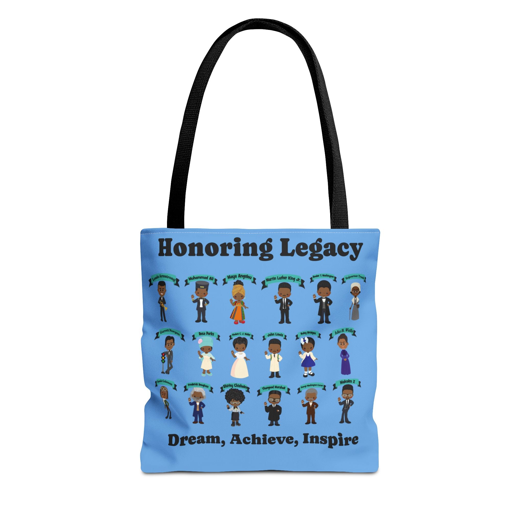 Tote Bag, Black History Figures, Honoring Legacy - African American History, Civil Rights Leader Tote, Inspirational Black Leaders Bag,