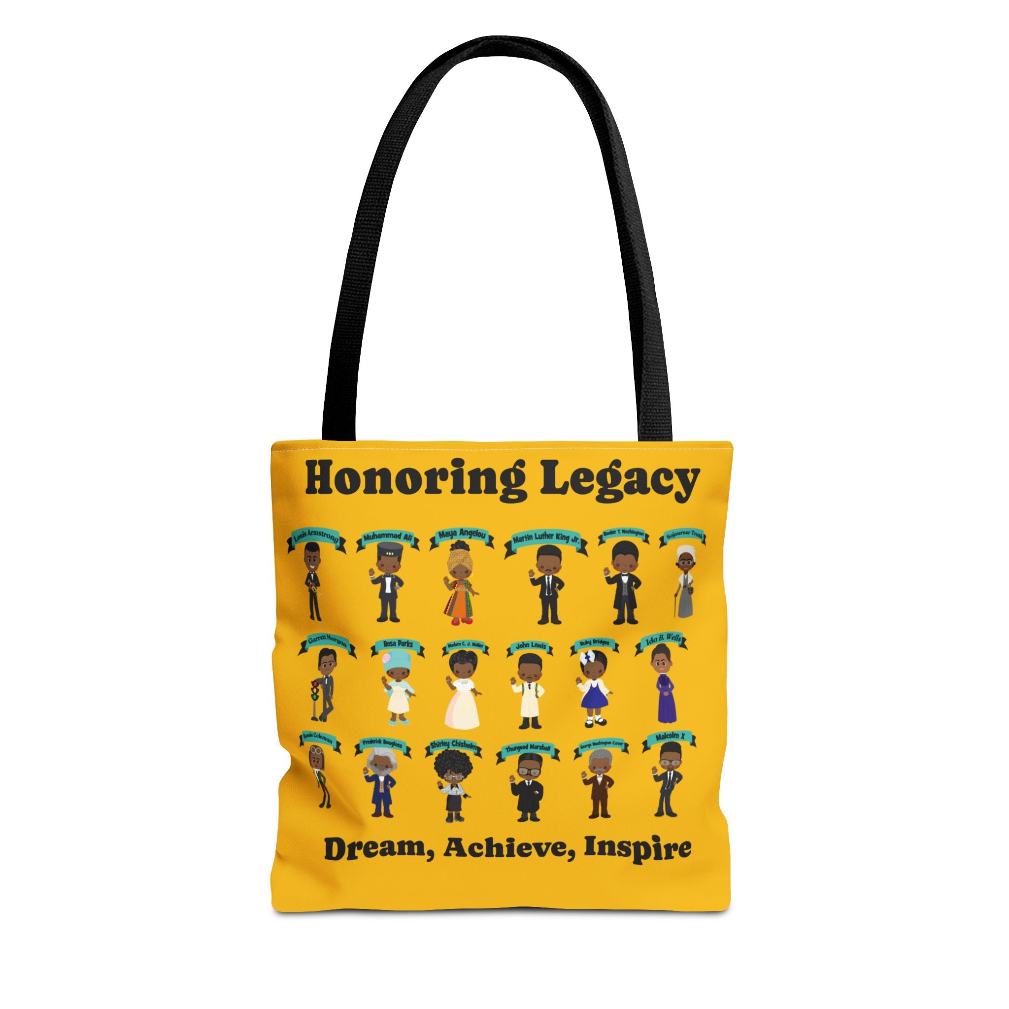 Tote Bag, Black History Figures, Honoring Legacy - African American History, Civil Rights Leader Tote, Inspirational Black Leaders Bag,
