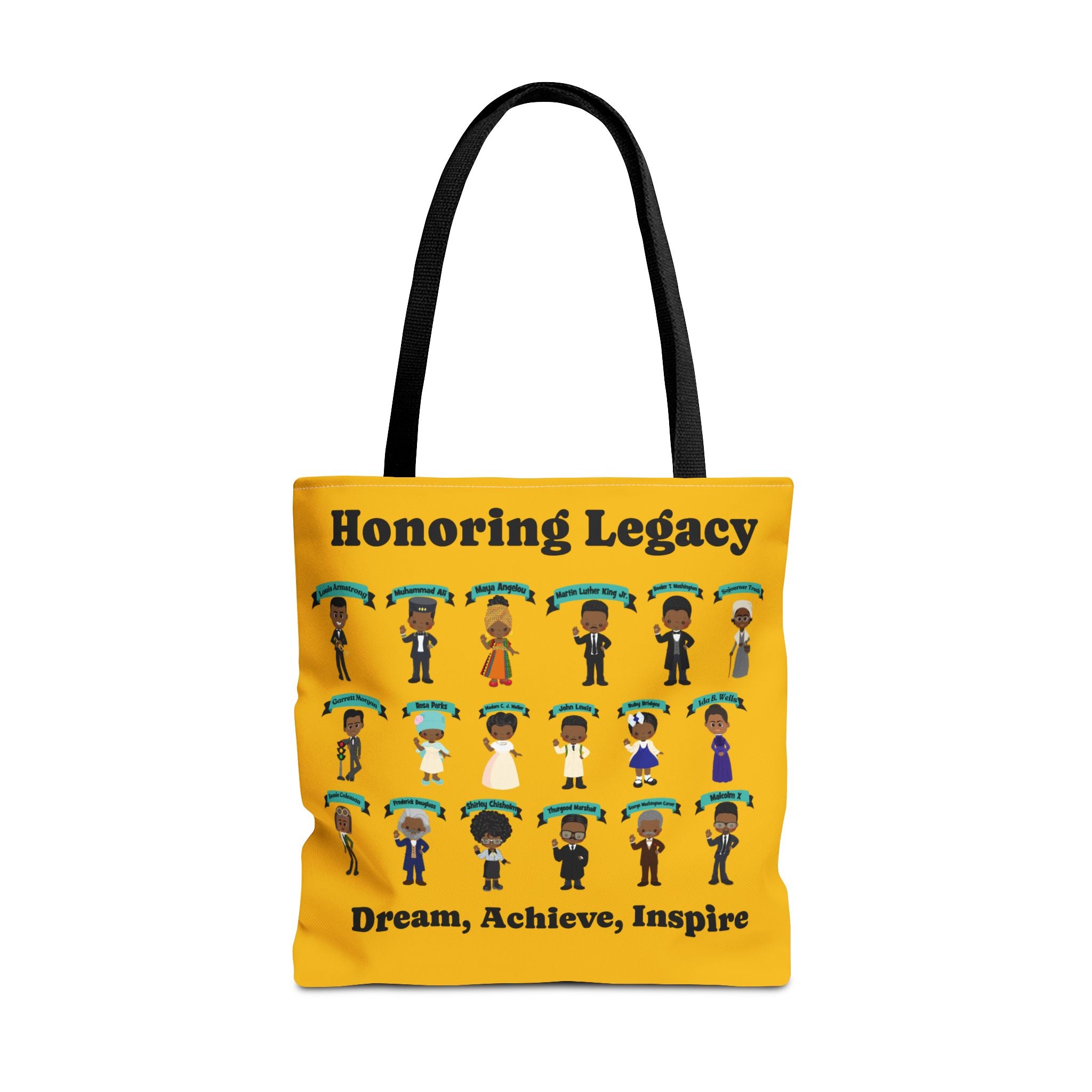 Tote Bag, Black History Figures, Honoring Legacy - African American History, Civil Rights Leader Tote, Inspirational Black Leaders Bag,
