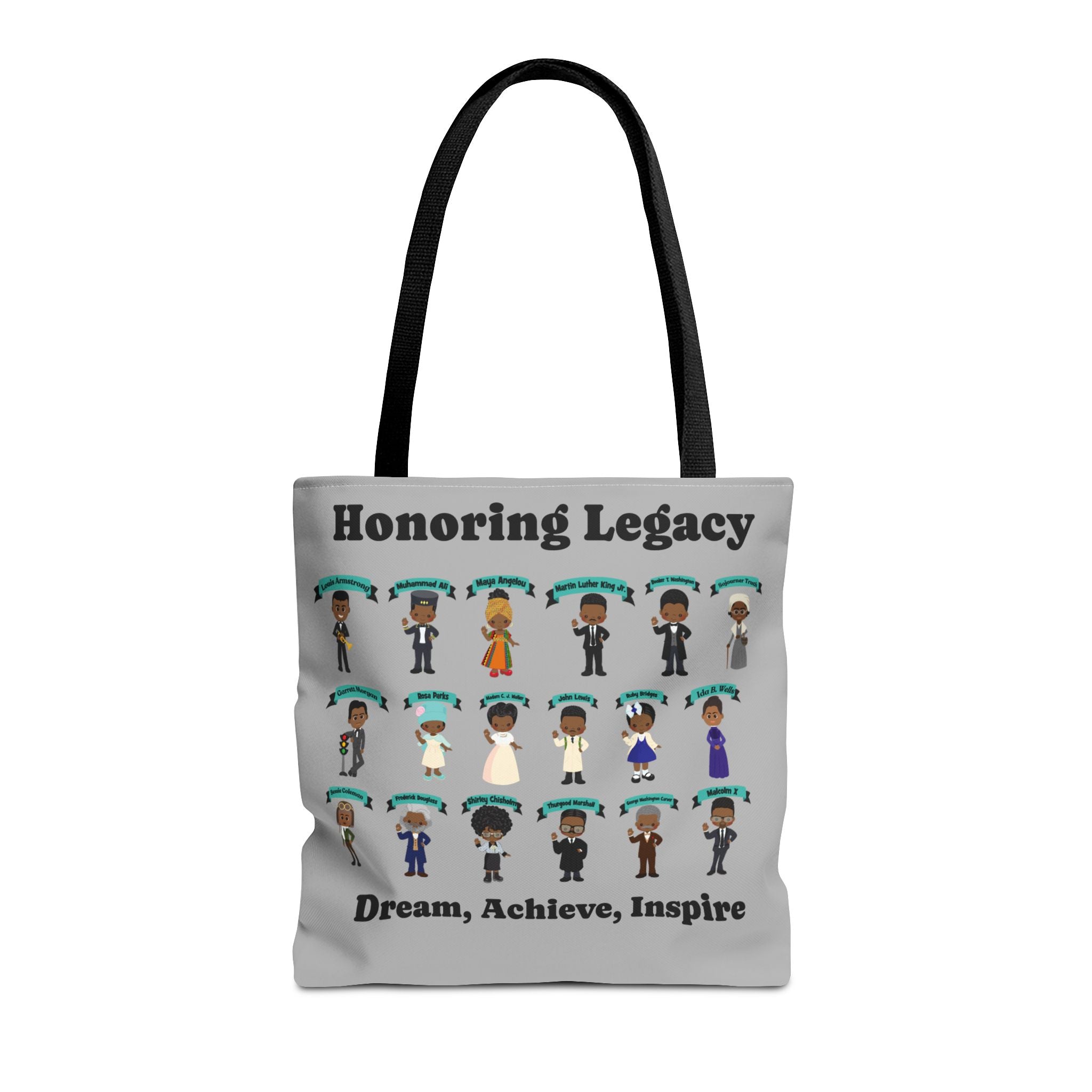 Tote Bag, Black History Figures, Honoring Legacy - African American History, Civil Rights Leader Tote, Inspirational Black Leaders Bag,