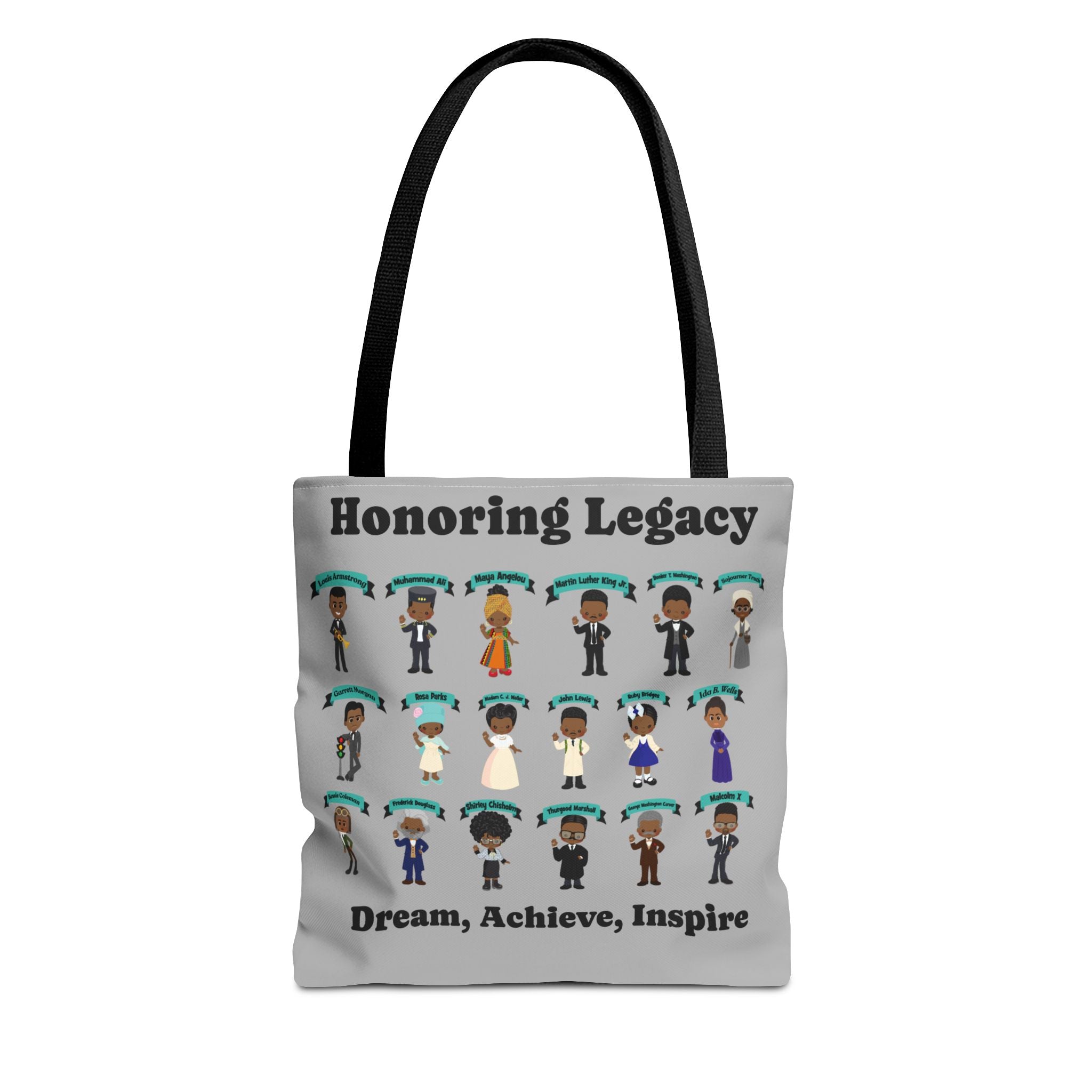 Tote Bag, Black History Figures, Honoring Legacy - African American History, Civil Rights Leader Tote, Inspirational Black Leaders Bag,