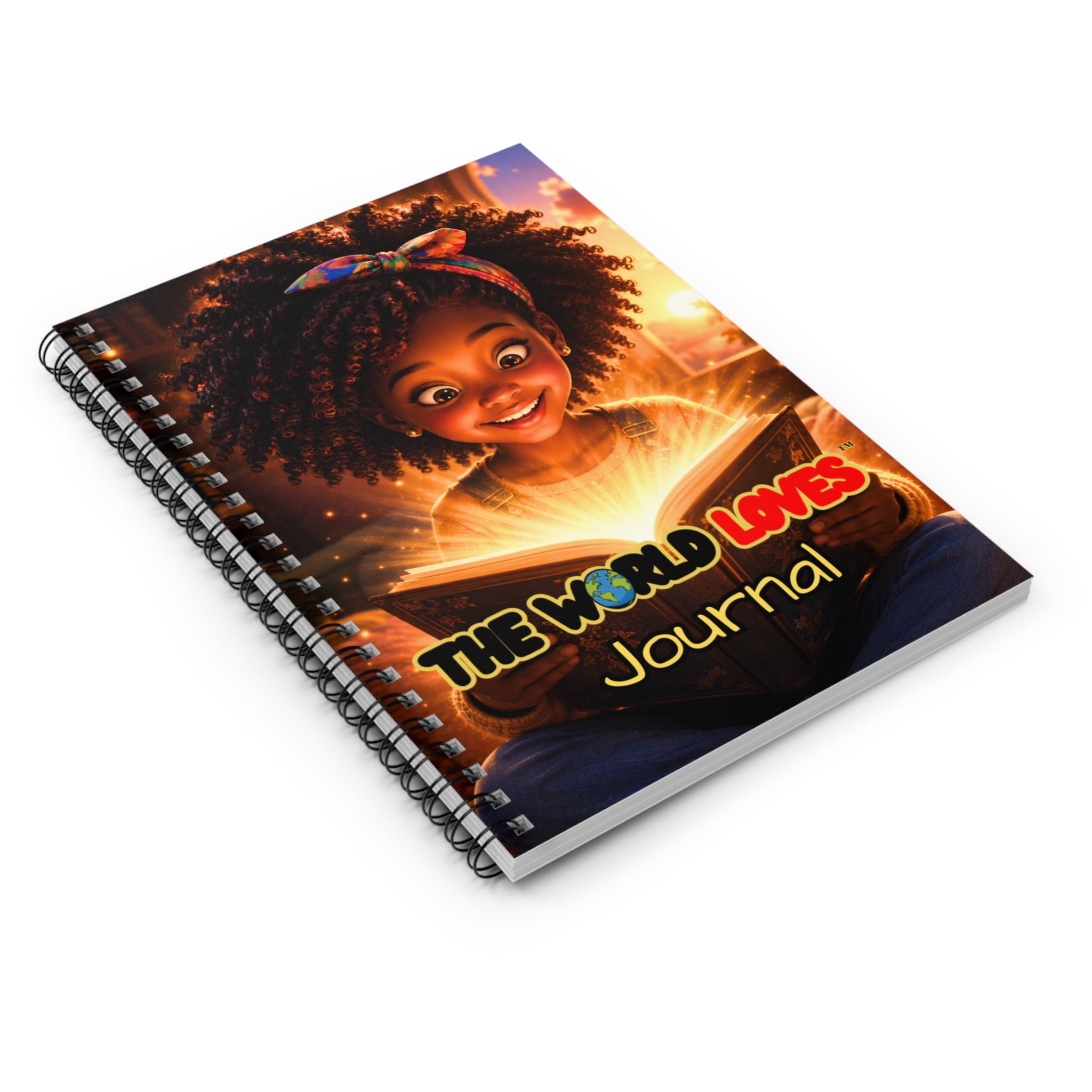 Spiral Notebook - "The World Loves" Magical Kids Journal