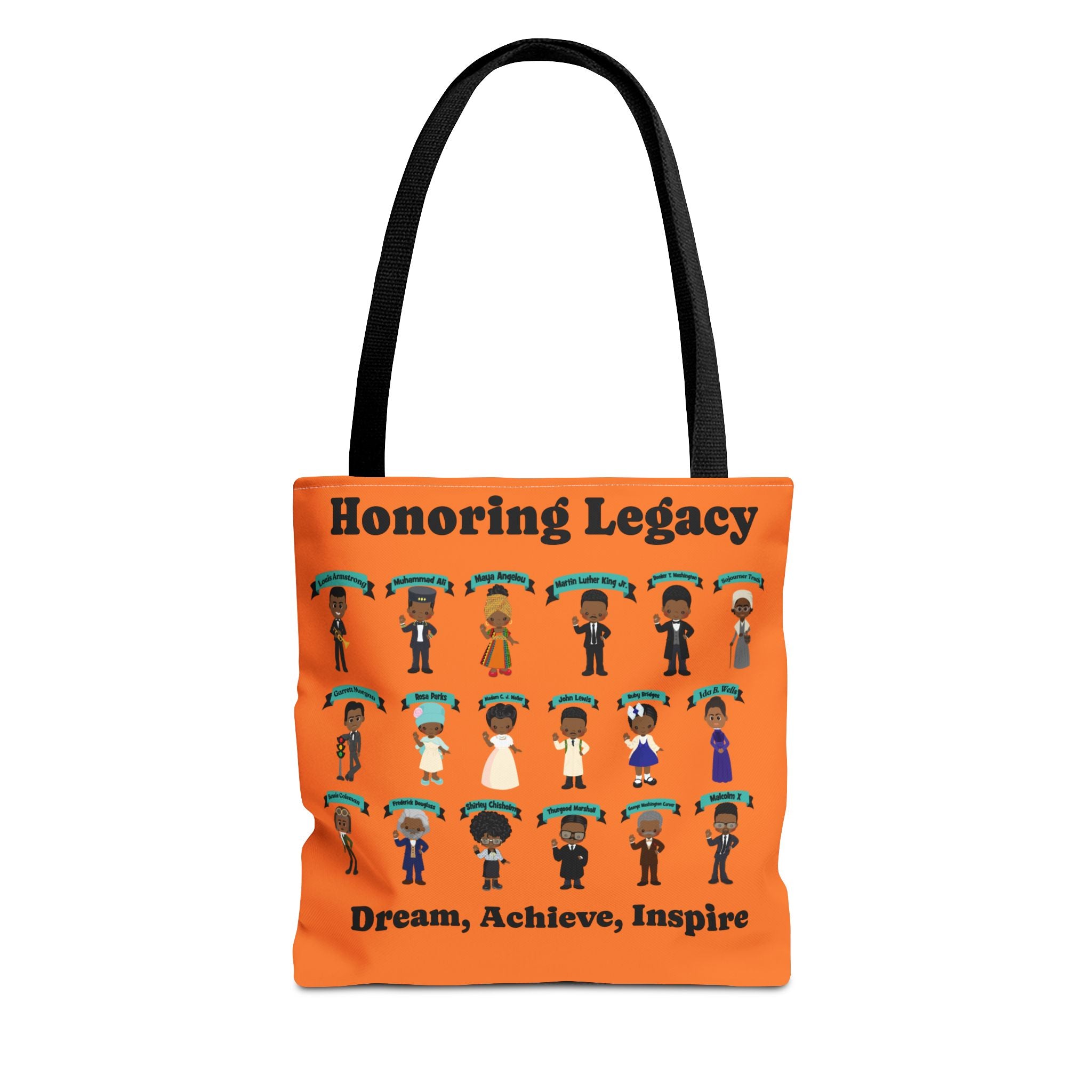 Tote Bag, Black History Figures, Honoring Legacy - African American History, Civil Rights Leader Tote, Inspirational Black Leaders Bag,