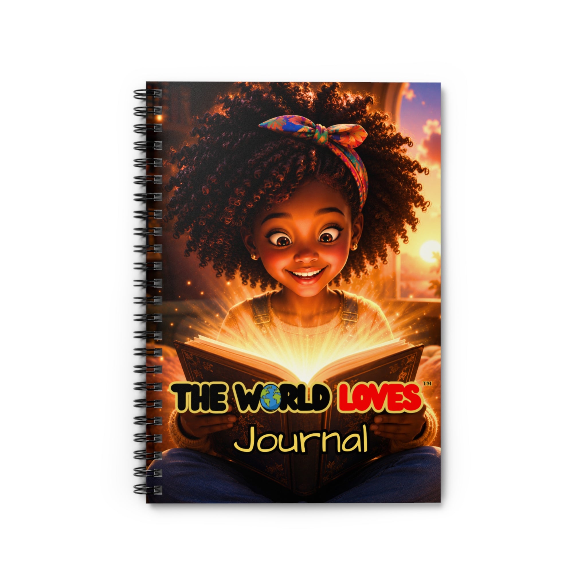 Spiral Notebook - "The World Loves" Magical Kids Journal