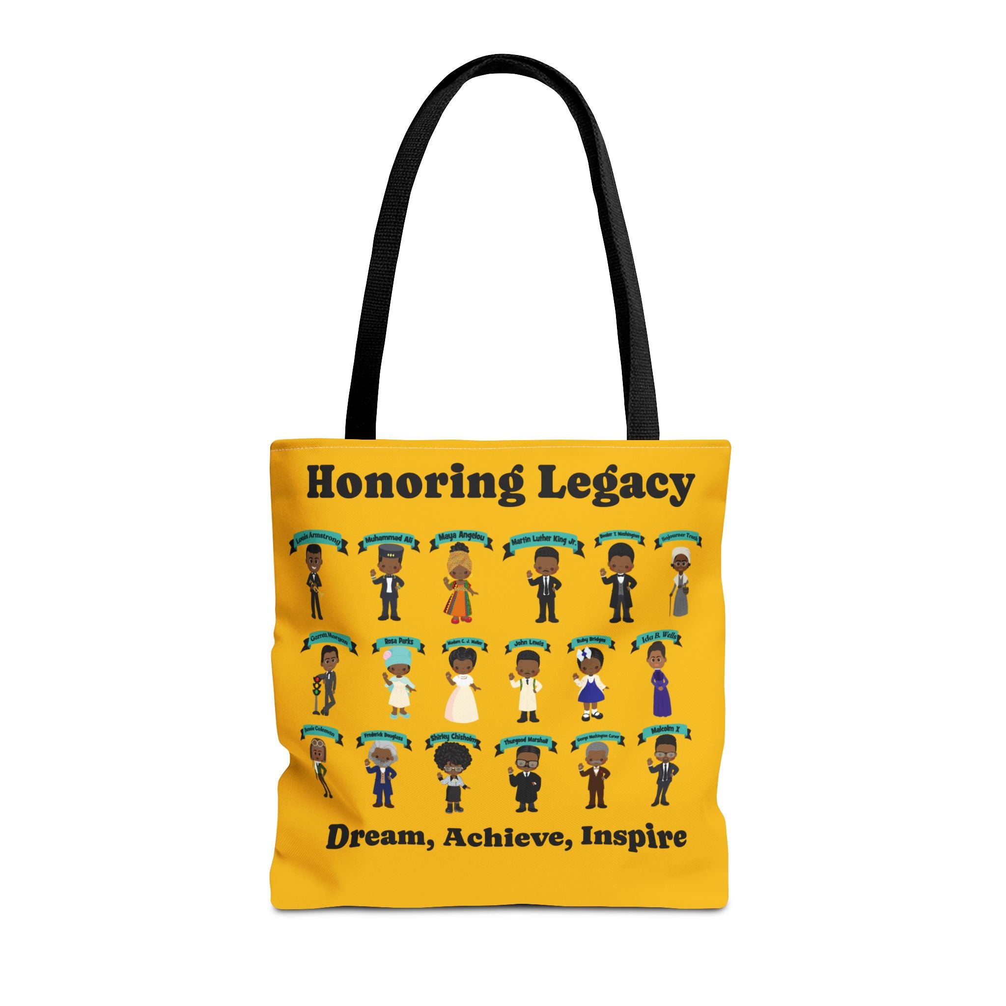 Tote Bag, Black History Figures, Honoring Legacy - African American History, Civil Rights Leader Tote, Inspirational Black Leaders Bag,