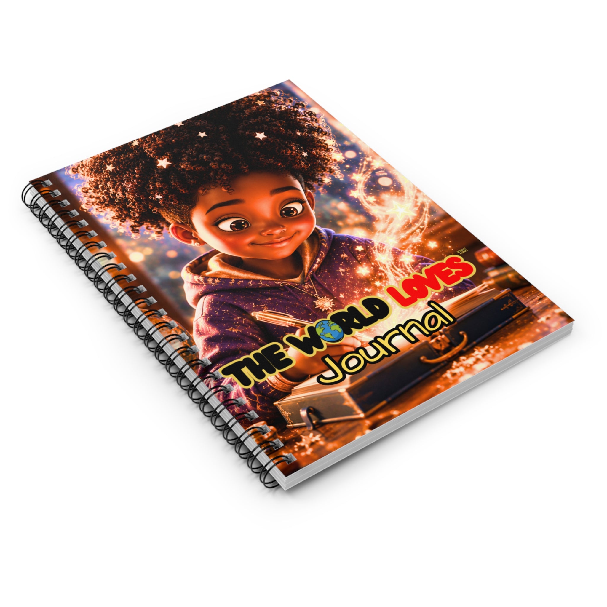 The World Loves Journal — Magical Kids Spiral Notebook (Ruled)
